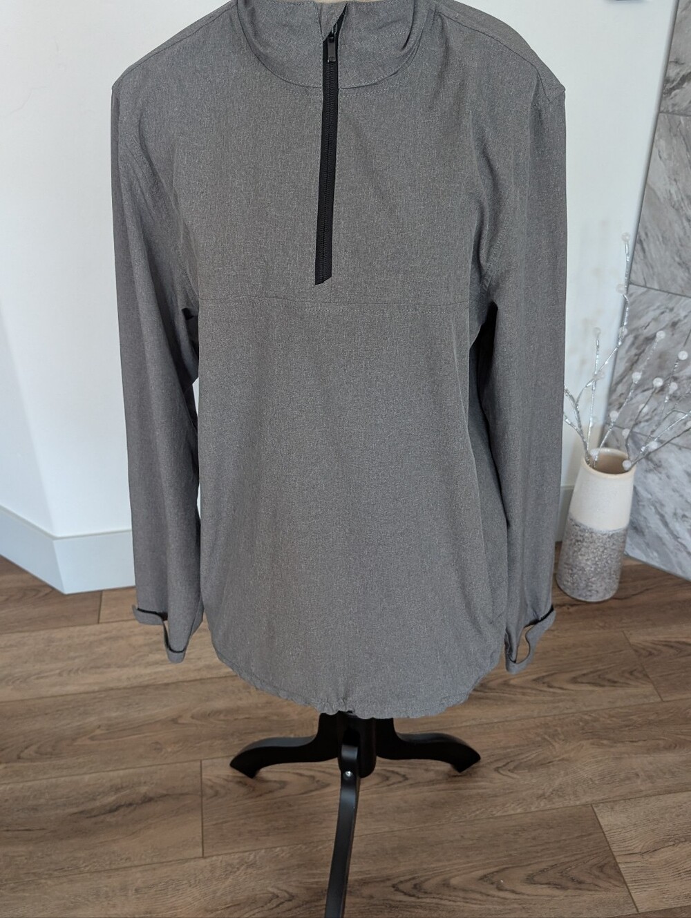 Travis Mathew Men's Gray Lightweight Shirt Jacket